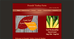 Desktop Screenshot of poundsturkeyfarm.com