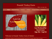 Tablet Screenshot of poundsturkeyfarm.com